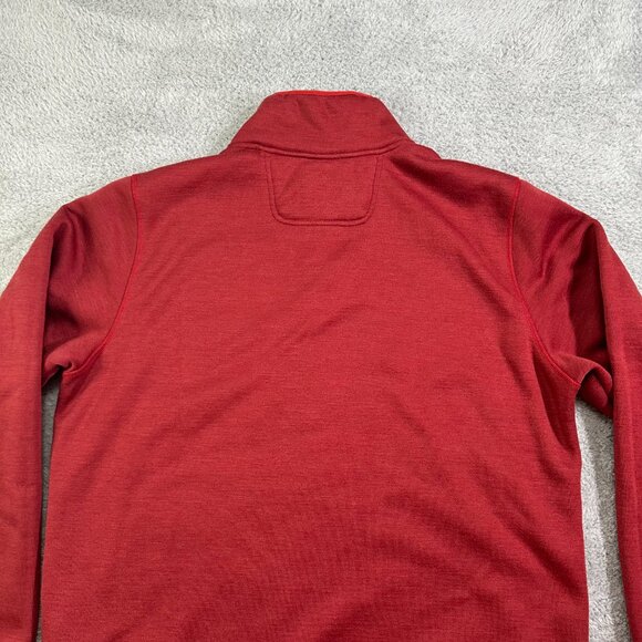The North Face Sweater‎ Sherpa Patrol Lined 1/4 Snap Red Pullover Men's XL - Picture 4 of 14